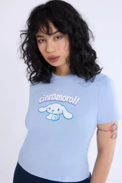 Womens Cinnamoroll Puff Baby Tee