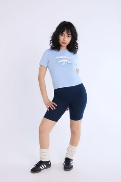 Womens Cinnamoroll Puff Baby Tee