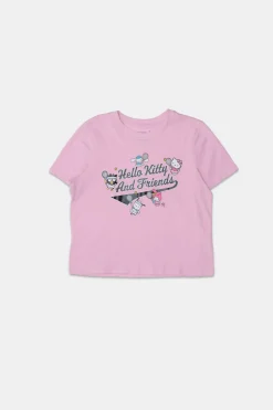 Womens Hello Kitty & Friends Foil Baby Tee