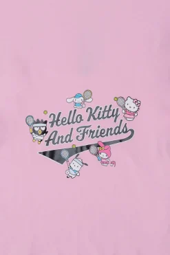 Womens Hello Kitty & Friends Foil Baby Tee