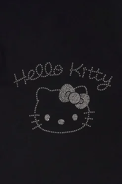 Womens Hello Kitty Rhinestone Baby Tee