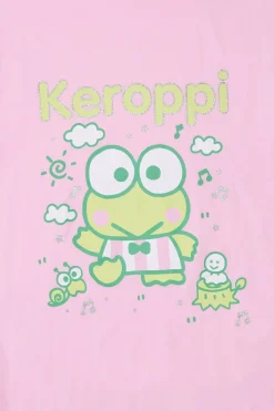 Womens Keroppi Glitter Boyfriend Tee