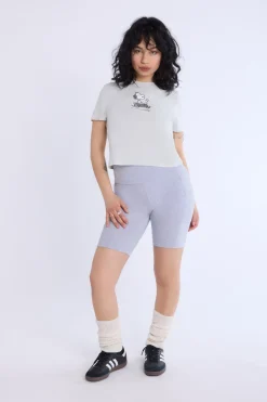 Womens Peanuts DJ Embroidered Tee