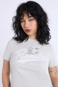 Womens Peanuts Sporting Goods Baby Tee