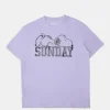 Womens Snoopy Sunday Foil Boyfriend Tee