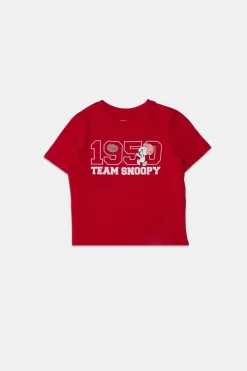 Womens Team Snoopy Puff Baby Tee