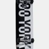 Zoo York Black & White Split Logo Skateboard 8"