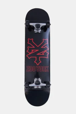 Zoo York Black Logo Skateboard 7.75"