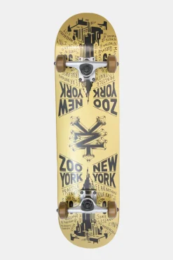 Zoo York Gold Mirror Image Skateboard 8"