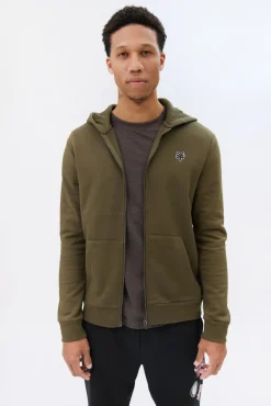 Zoo York Mens Embroidered Logo Zip-Up Hoodie