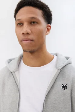 Zoo York Mens Embroidered Logo Zip-Up Hoodie