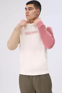Zoo York Mens Logo Colour Block Hoodie