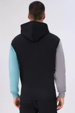 Zoo York Mens Logo Colour Block Hoodie