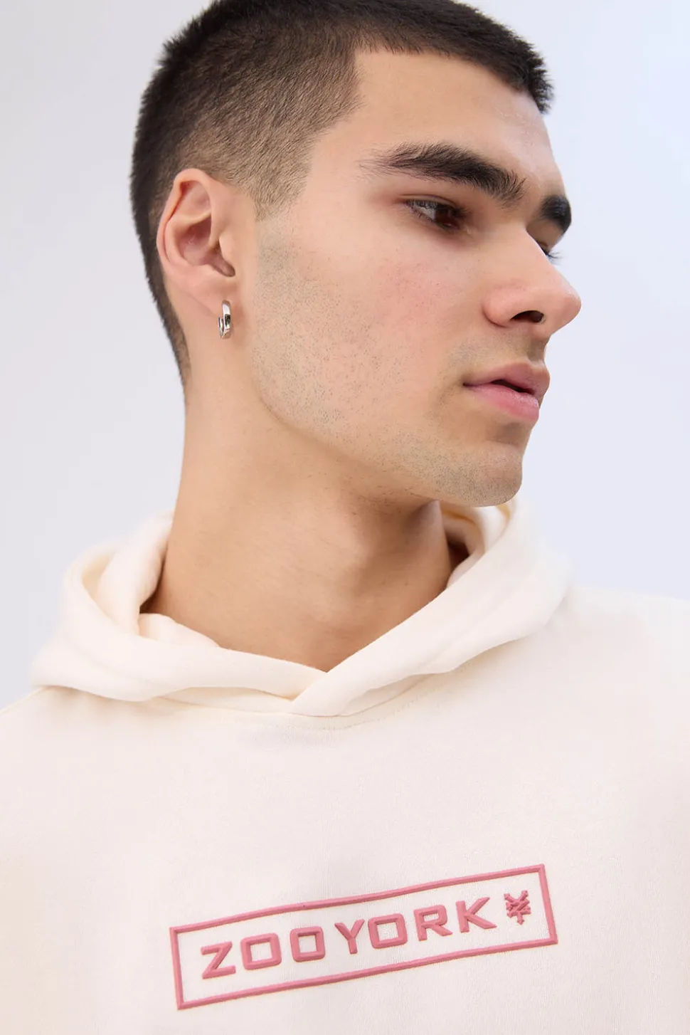 Zoo York Mens Logo Colour Block Hoodie
