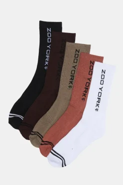 Zoo York Mens 5-Pack Athletic Crew Socks