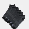 Zoo York Mens 5-Pack Athletic No Show Socks