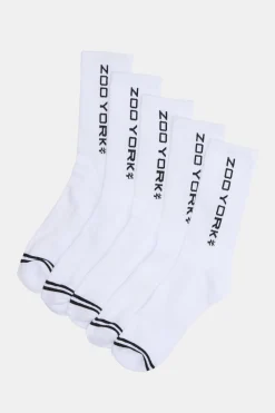 Zoo York Mens 5-Pack Athletic Crew Socks