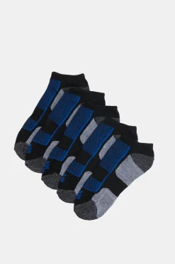 Zoo York Mens 5-Pack Athletic No Show Socks