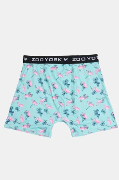 Zoo York Mens Pink Flamingo Print Boxer Brief