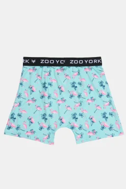 Zoo York Mens Pink Flamingo Print Boxer Brief