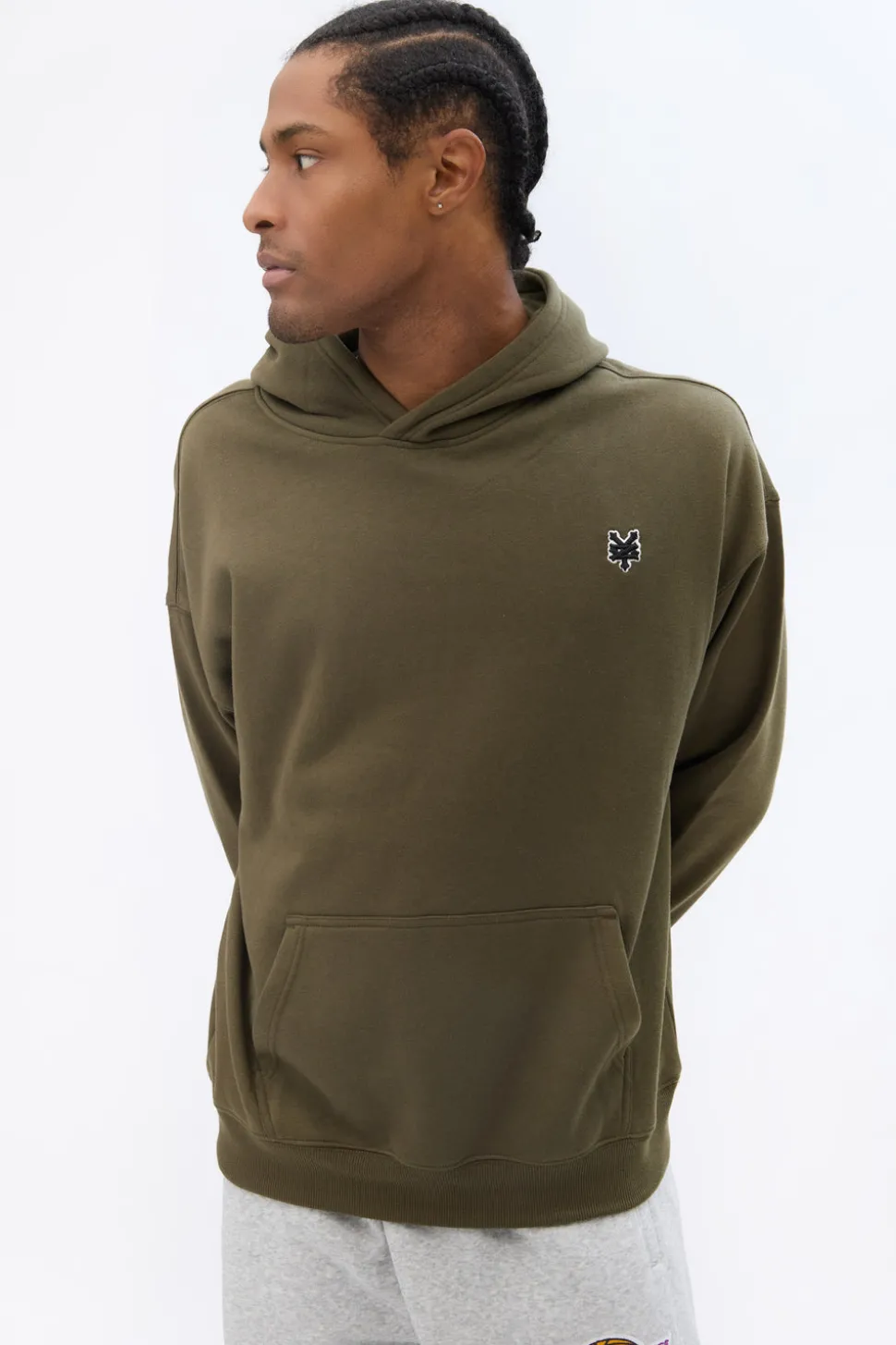 Zoo York Mens Solid Popover Hoodie