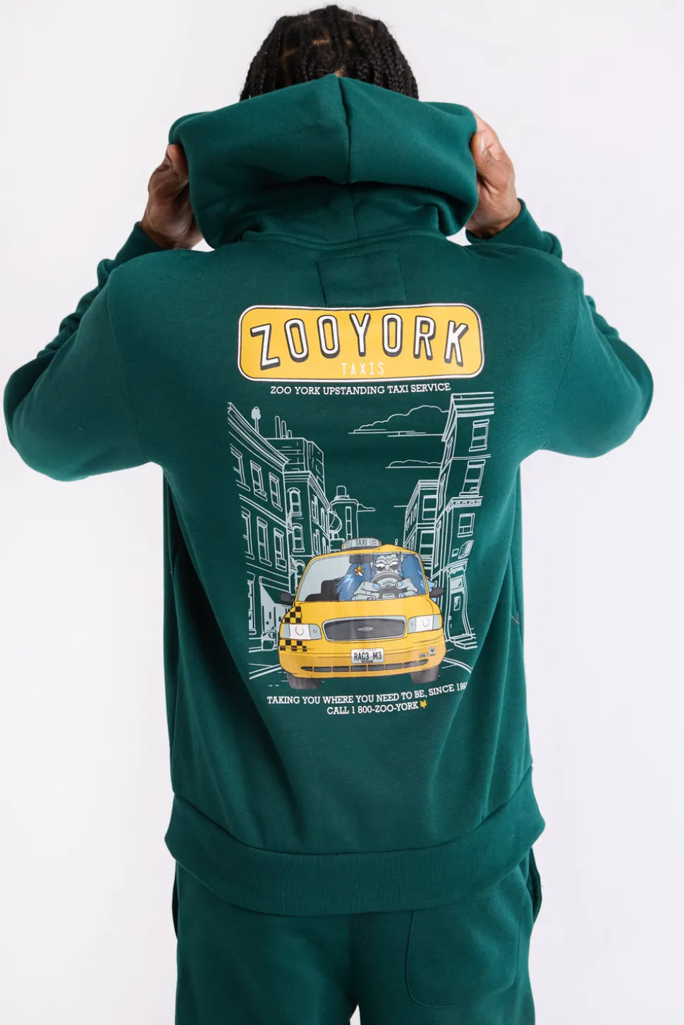 Zoo York Mens Taxis Graphic Hoodie
