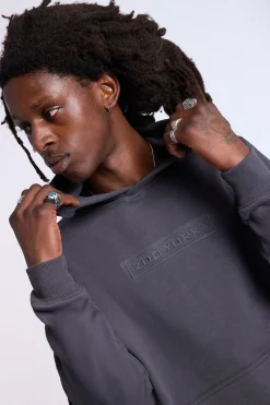 Zoo York Mens Tonal Logo Oversized Hoodie