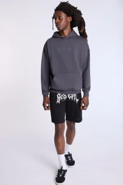 Zoo York Mens Tonal Logo Oversized Hoodie
