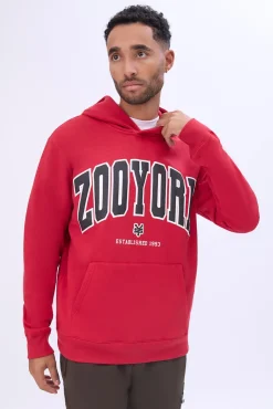 Zoo York Mens Varsity Puff Logo Hoodie