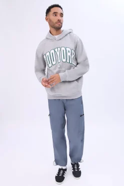 Zoo York Mens Varsity Puff Logo Hoodie