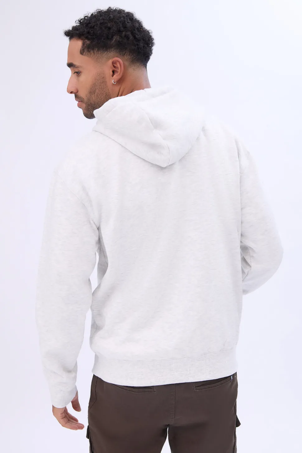 Zoo York Mens Varsity Puff Logo Hoodie
