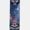Zoo York Skeleton & Roses Skateboard 7.75"