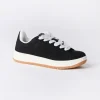 Zoo York Youth Black and White Suede Low Tops
