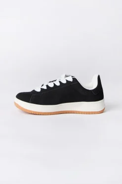 Zoo York Youth Black and White Suede Low Tops