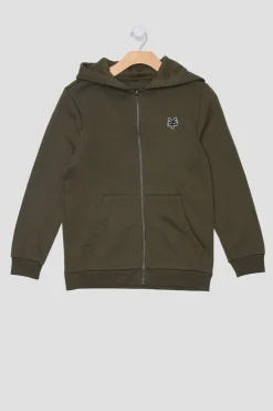 Zoo York Youth Embroidered Logo Zip-Up Hoodie
