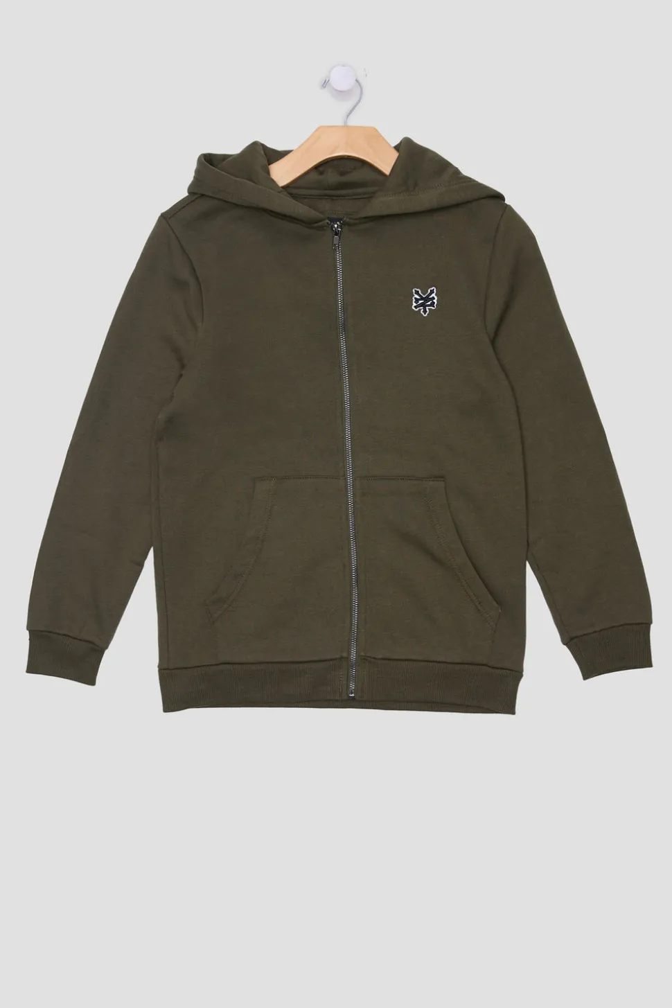 Zoo York Youth Embroidered Logo Zip-Up Hoodie
