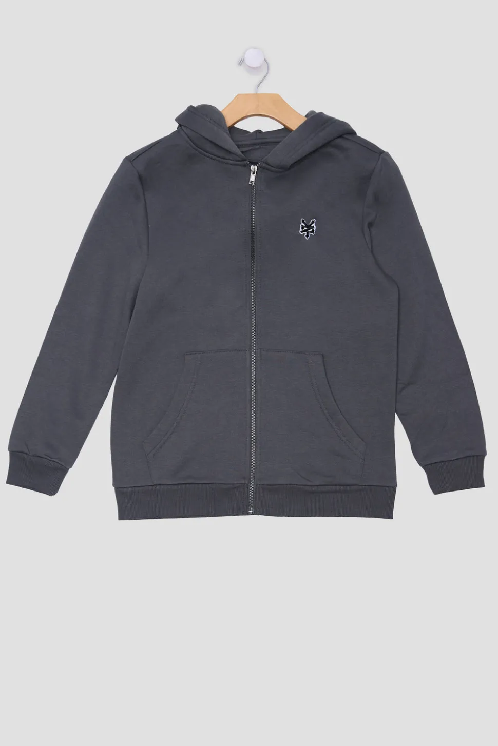 Zoo York Youth Embroidered Logo Zip-Up Hoodie