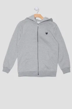 Zoo York Youth Embroidered Logo Zip-Up Hoodie
