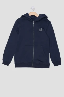 Zoo York Youth Embroidered Logo Zip-Up Hoodie