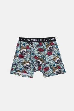 Zoo York Youth Money & Skulls Boxer Brief